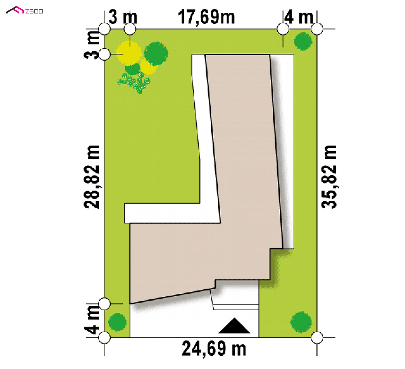 Home project - Nowoczesny parterowy autorodzinny dom z garażem na 3 samochody,duże przeszklenia