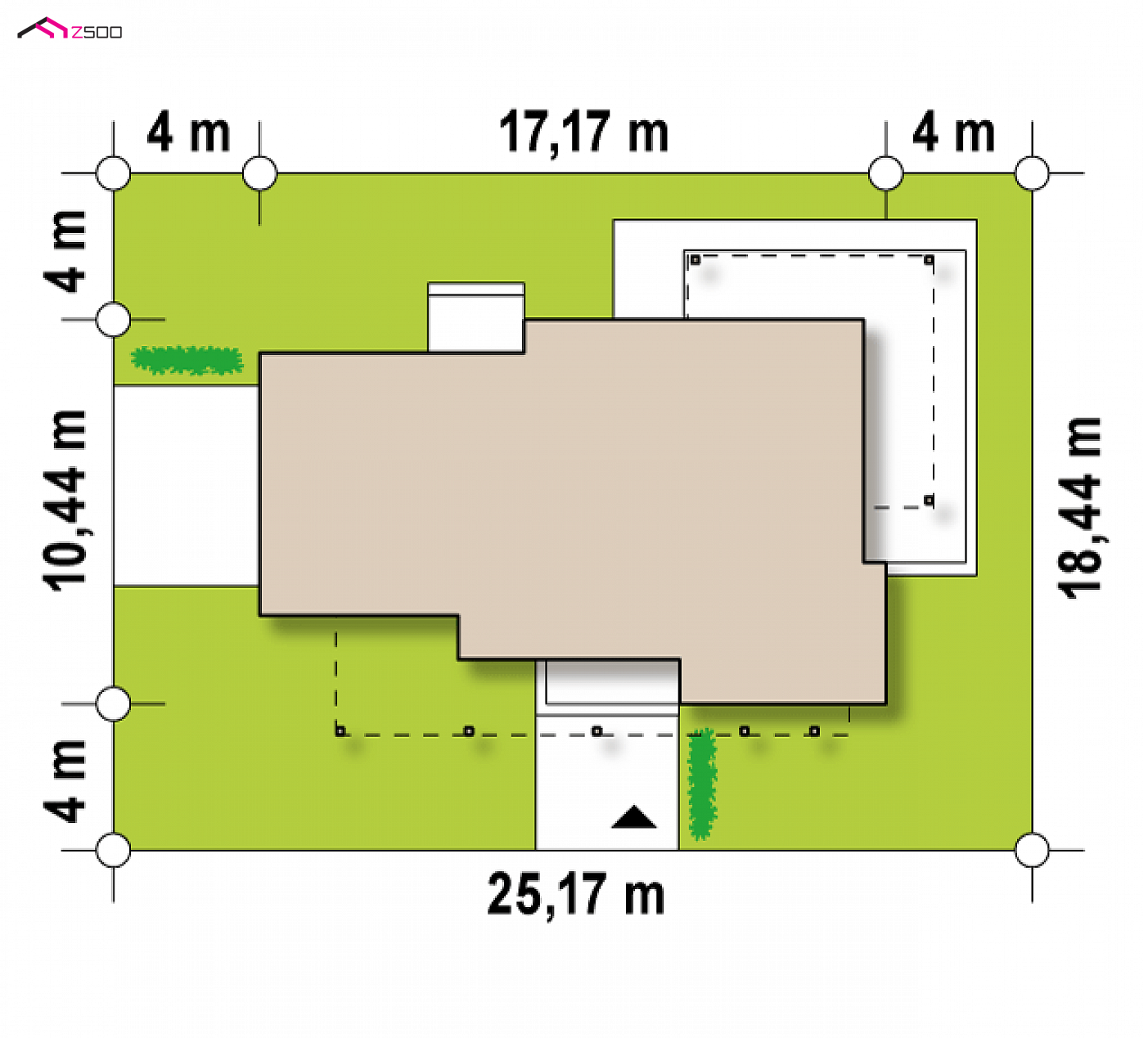 Home project - Nowoczesny dom piętrowy z garażem od frontu i przestronnym wnętrzem.