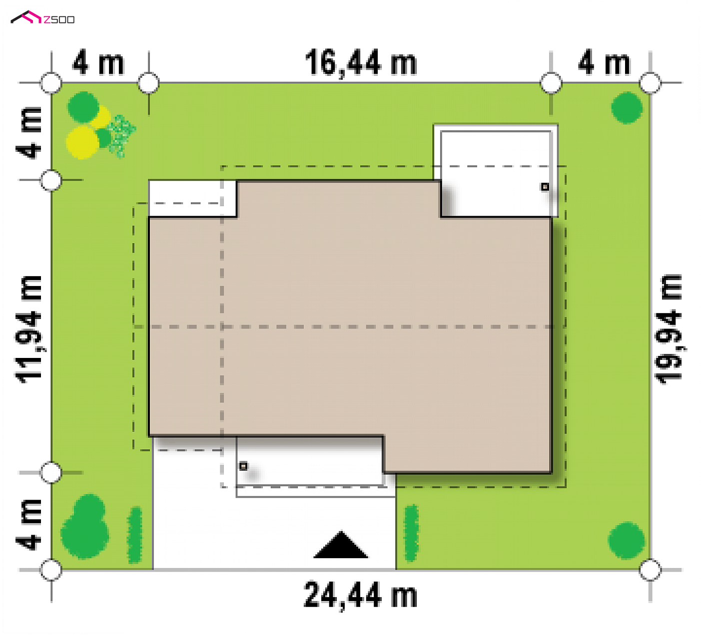 Home project - Wygodny parterowy dom z garażem oraz opcją adaptacji poddasza na użytkowe.