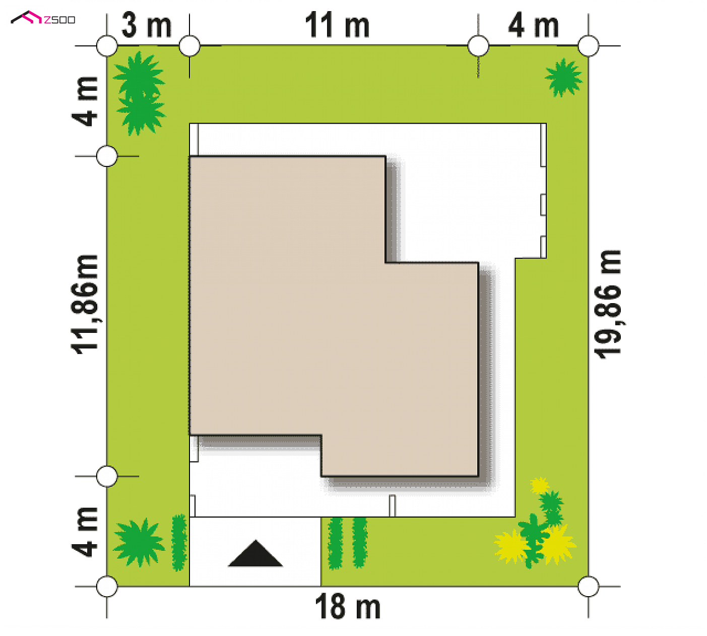 Home project - A modern one-story house with usable space, around 900 sqft