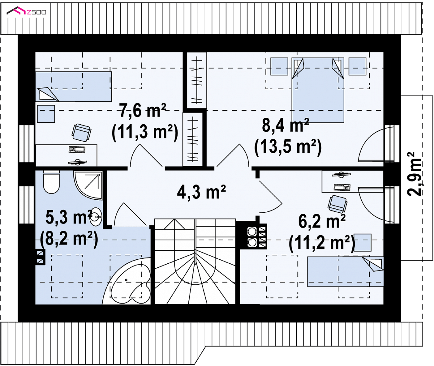 Home project - Tani w realizacji, ekonomiczny w utrzymaniu, wygodny dom z gabinetem na parterze