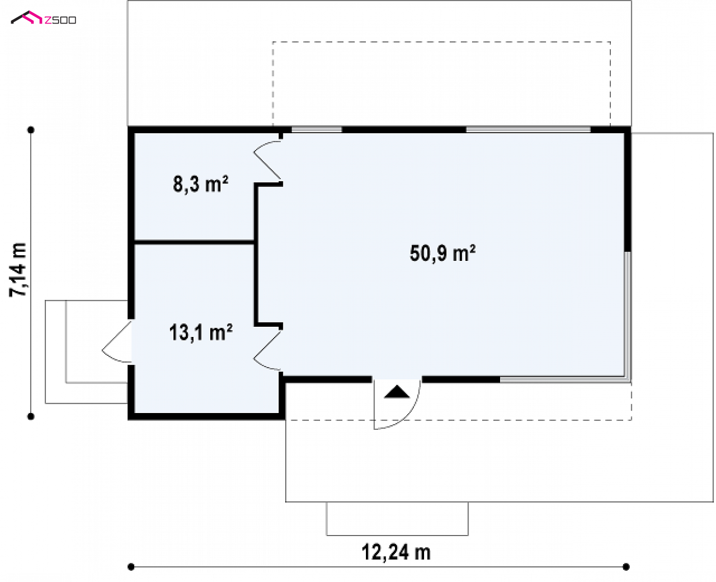Home project - Atrakcyjny pawilon usługowy o nowoczesnym wyglądzie w konstrukcji drewnianej.