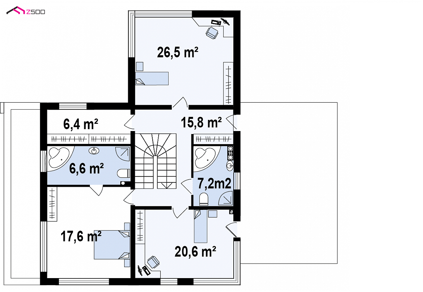 Home project - Komfortowa rezydencja, nowoczesny design, optymalnie zaaranżowane wnętrze, z garażem.