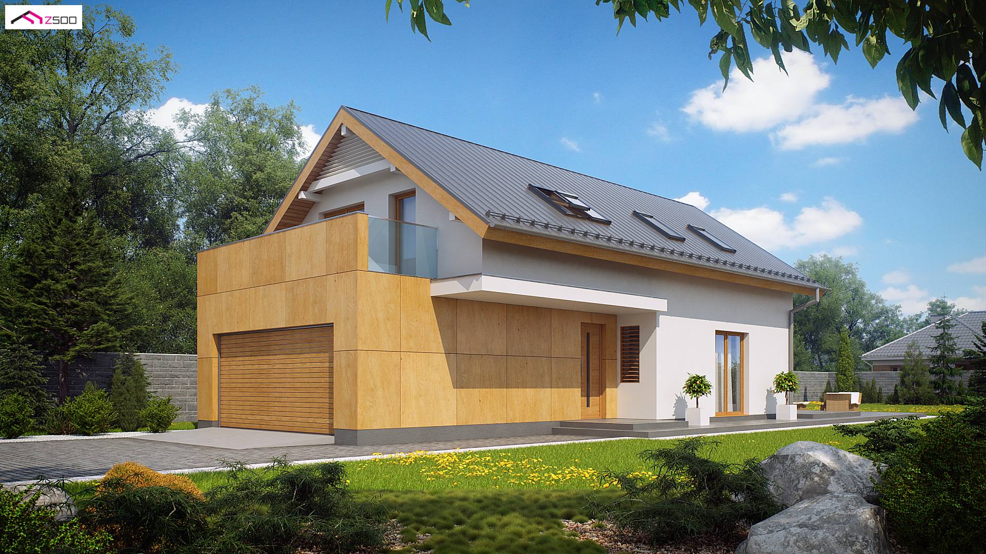 Home project - Idealny, wygodny dom na bardzo wąską działkę, dla dużej rodzinny.