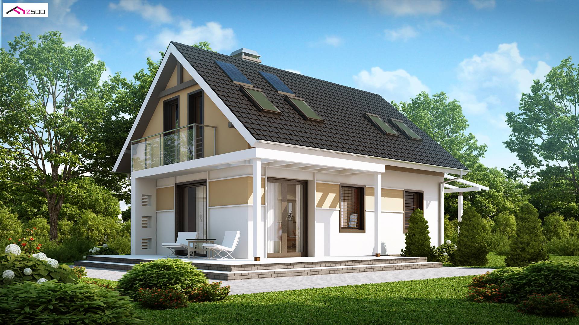 Home project - Tani w realizacji, ekonomiczny w utrzymaniu, wygodny dom z gabinetem na parterze