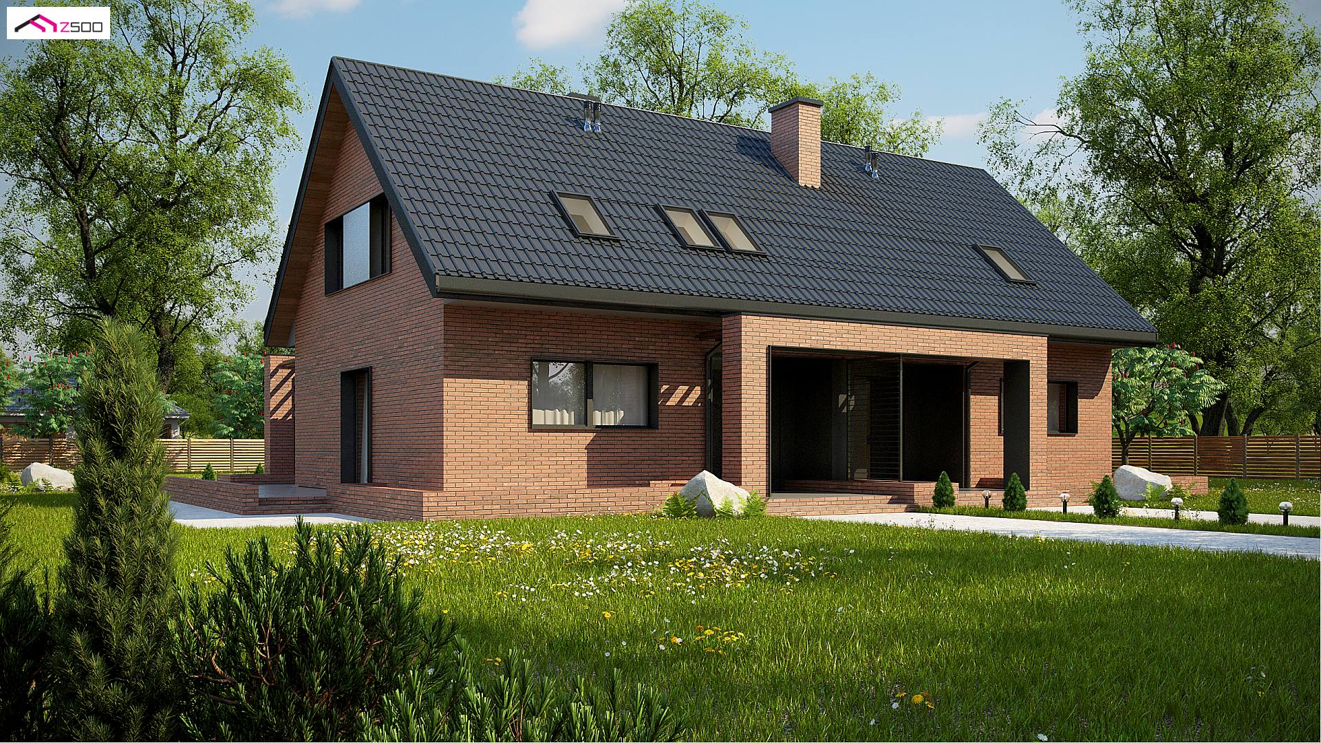 Home project - wersja w technologii drewnianej