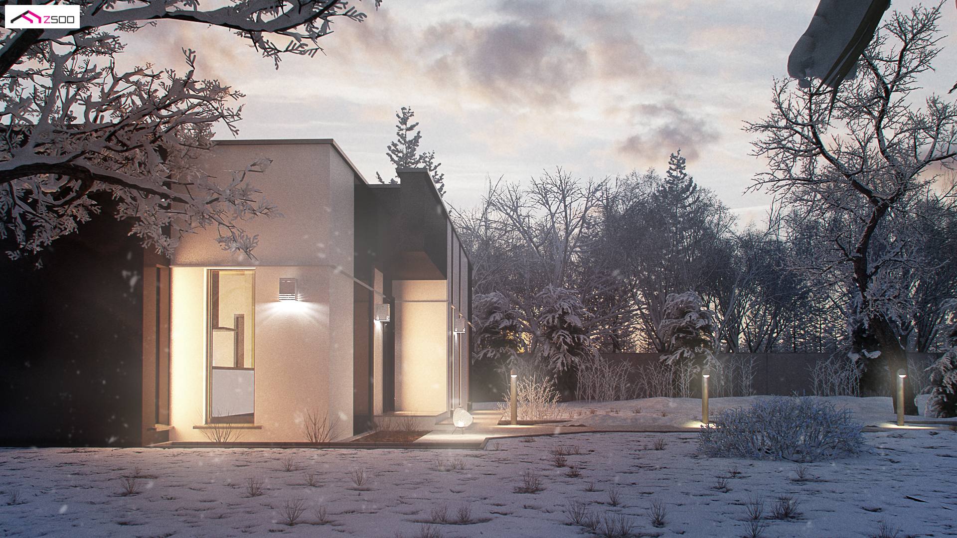 Home project - Komfortowy dom parterowy w technologii H-Block firmy Solcraft