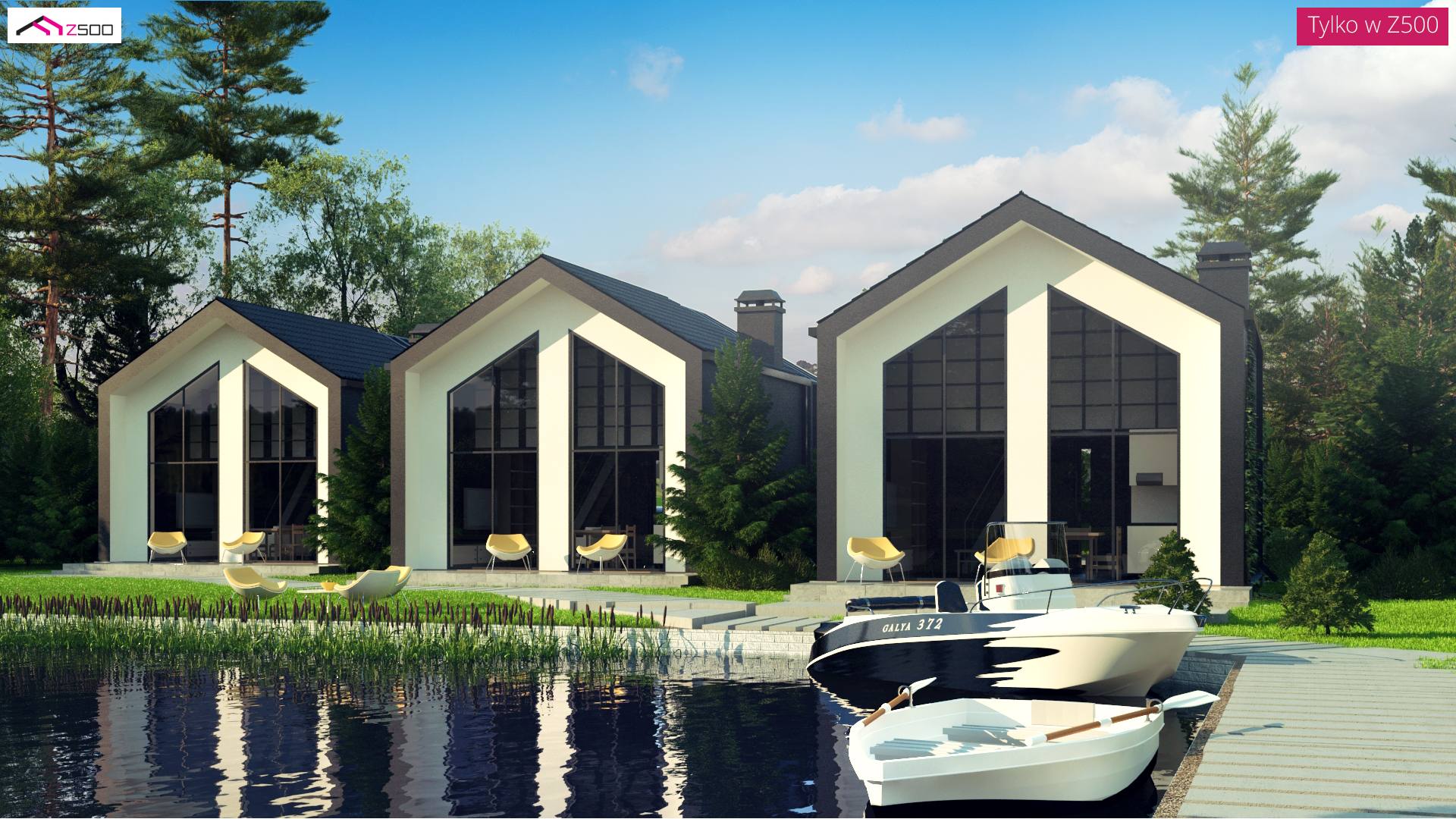 Home project - Domek w technologii drewnianej na małą działkę