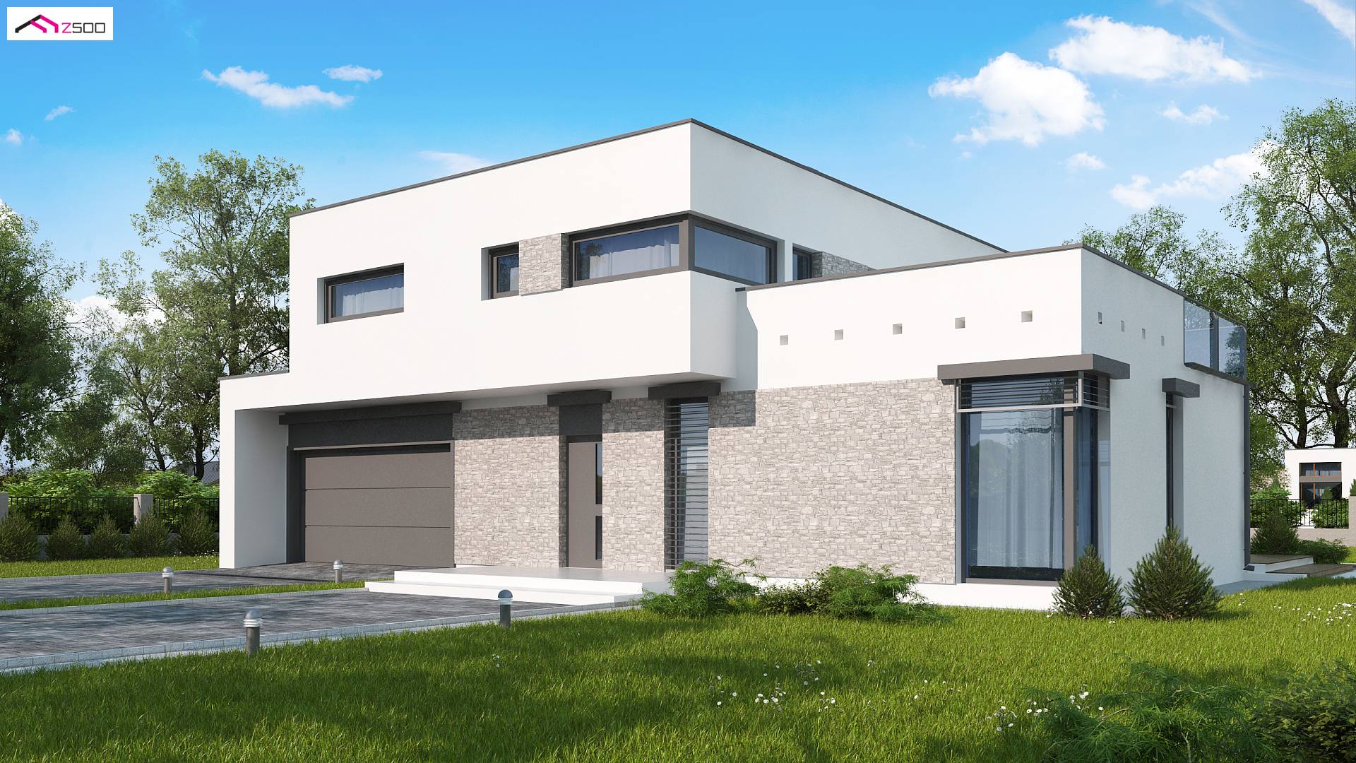 Home project - Komfortowa rezydencja, nowoczesny design, optymalnie zaaranżowane wnętrze, z garażem.