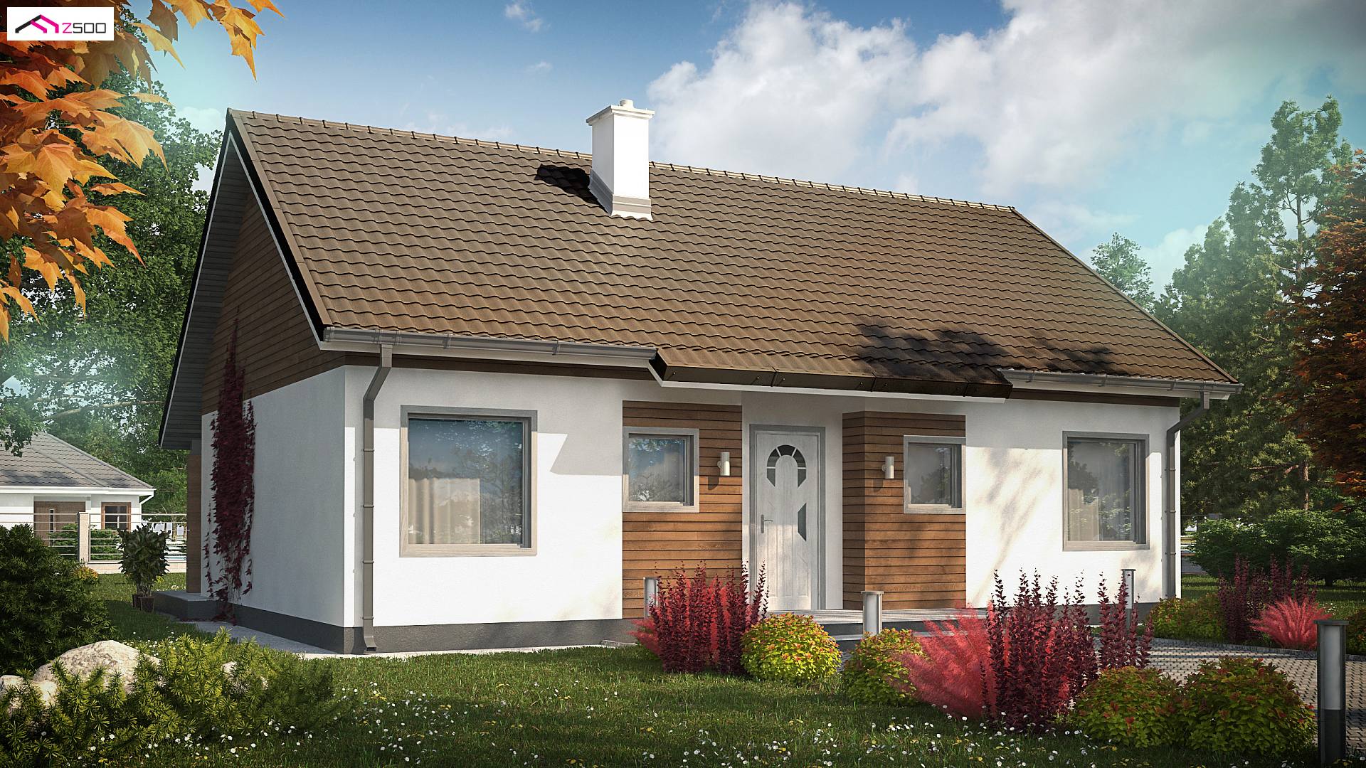 Home project - Wersja projektu Z7 w technologii murowanej z kątem nachylenia dachu 35 stopni