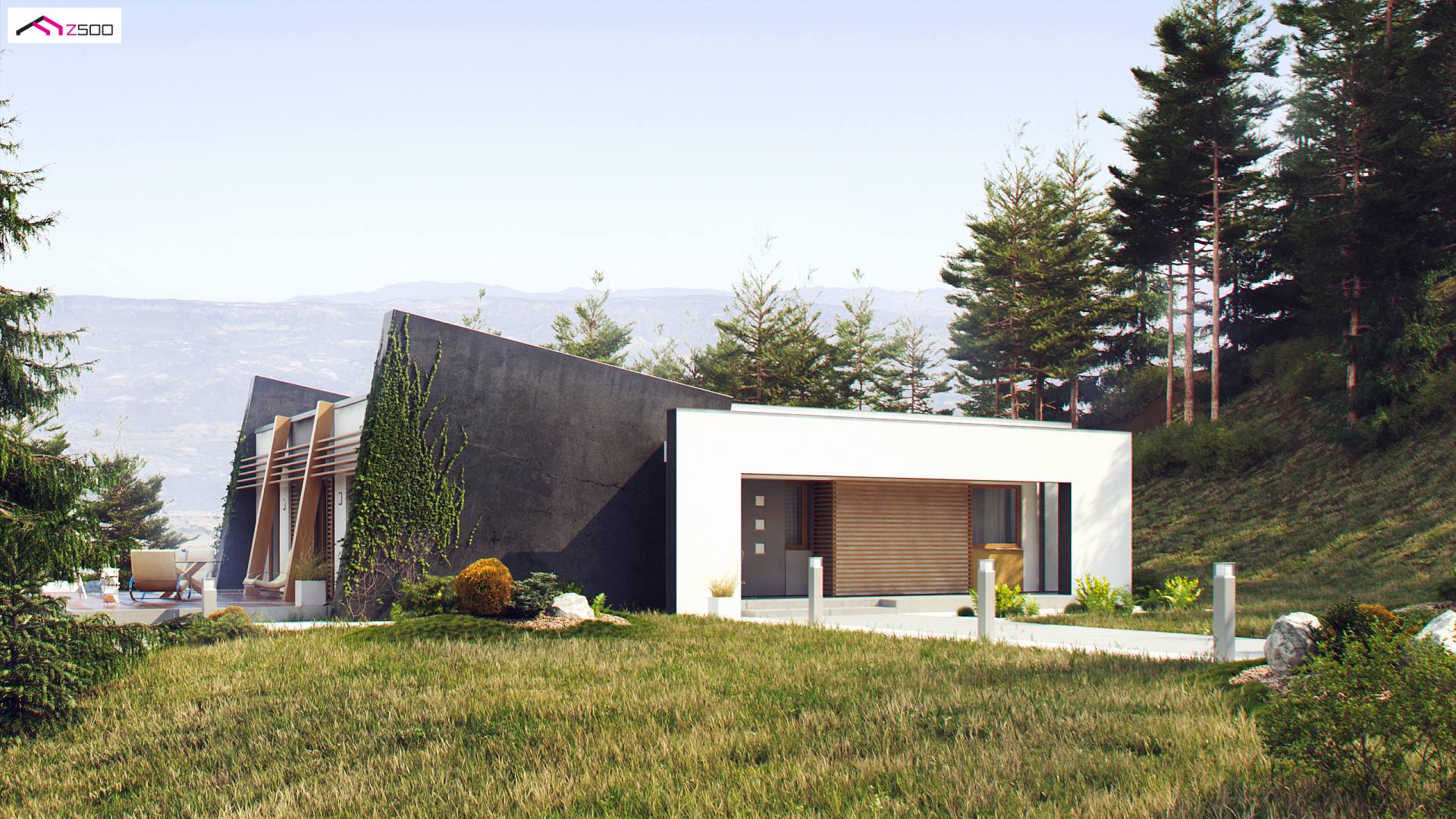Home project - Nowoczesny dom parterowy o wyjątkowym stylu z funkcjonalnym wnętrzem.