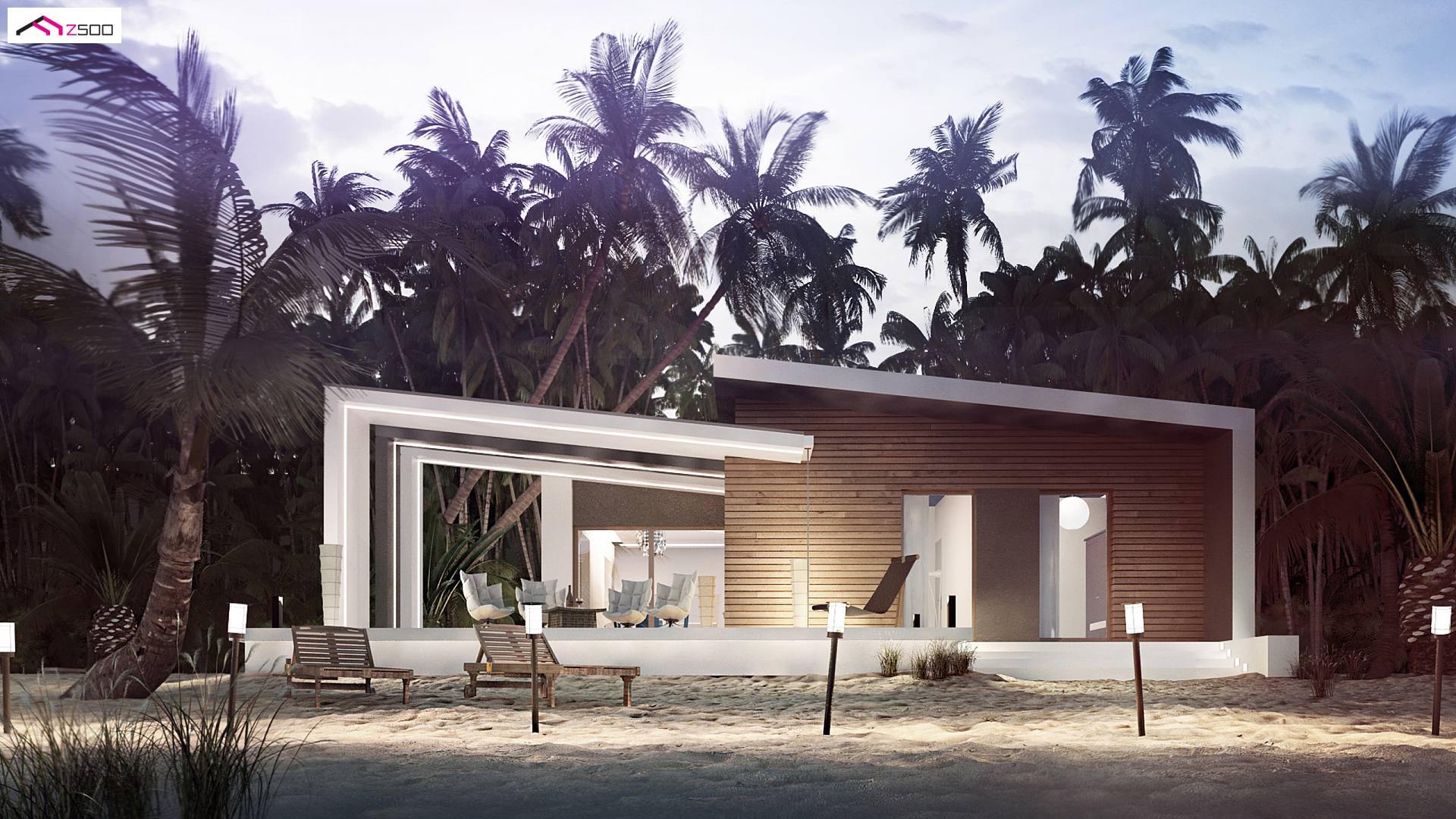 Home project - A modern one-story house with usable space, around 900 sqft