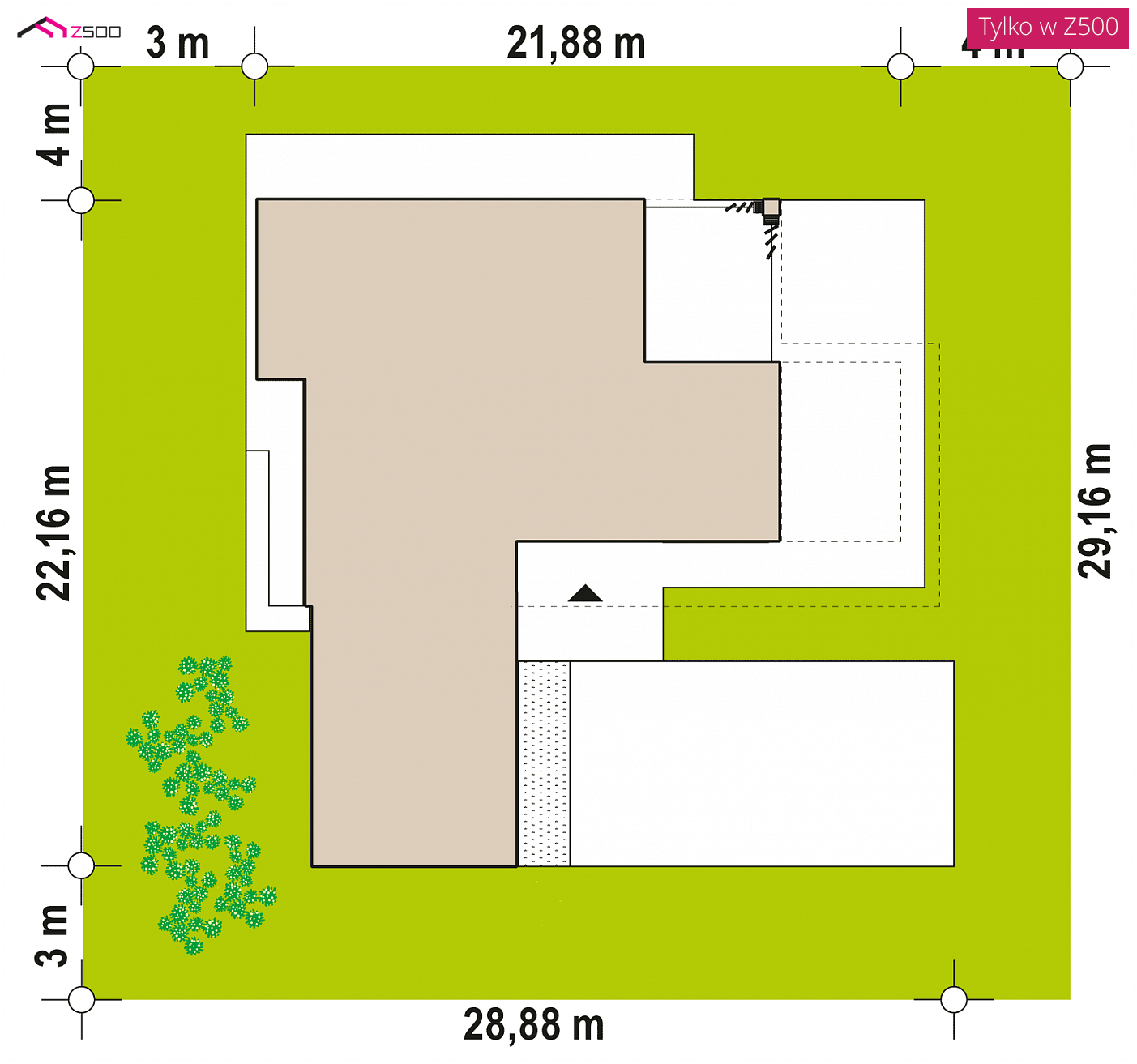 Home project - A modern house with an area of over 2000 sqft with vertical gardens