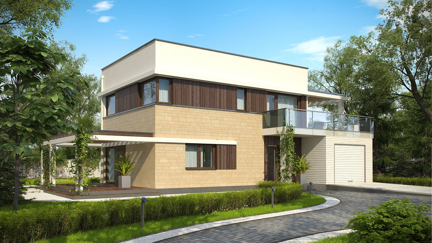 Z500 - Projects of houses and garages, family houses