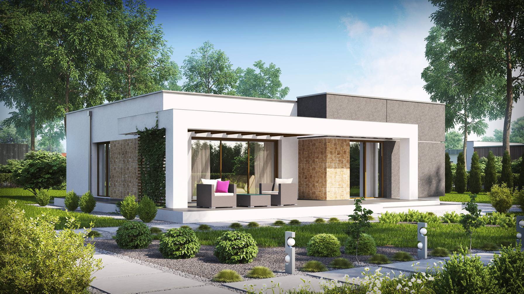 Z500 - Projects of houses and garages, family houses