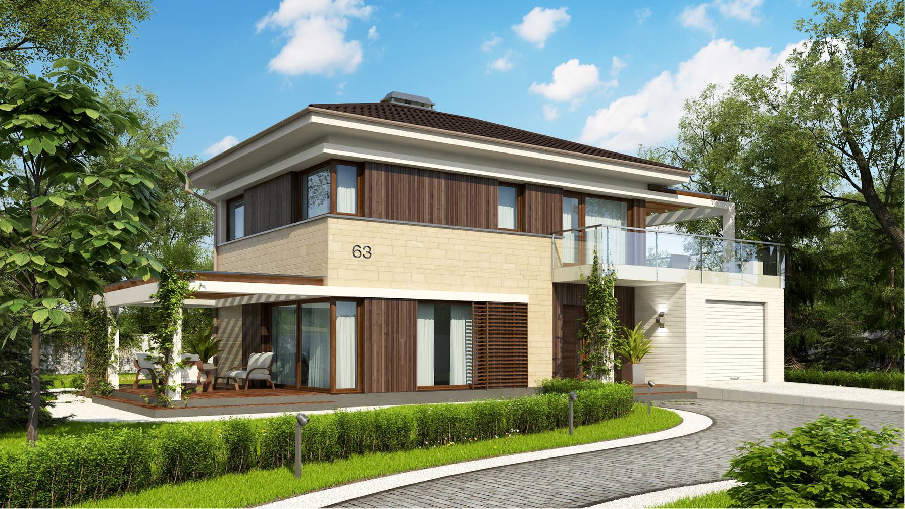 *DOM SPACE DESIGN * Z500 - Projects of houses and garages, family houses